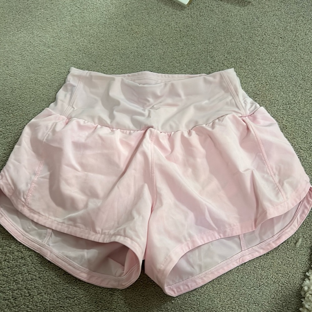 Pink highrise shorts
